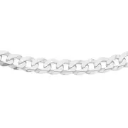 Silver 50cm Flat Curb Chain