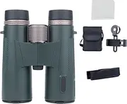 Hiking Binoculars, 7.09x2.36x5.12in Small Binoculars for Travel, High Definition, 12X Magnification, Ed Lenses, Anti-Slip, Waterproof, Pocket Binoculars, Compact Binoculars for Bird Watching Hunting
