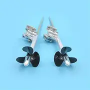 LUMIXE 4mm Shaft Bracket Tail Jet Boat Axis Bracket Shaft Support Holder 70mm 4mm Left Right Flexible Shaft Set Brushless Ship Model Shaft Assembly (Color : A Set)