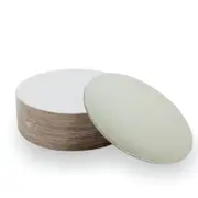 5in Round Compressed 2.5mm Cake Board - Silver