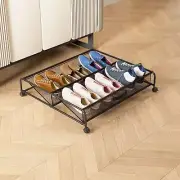 Under Bed Shoes Storage Organizer Rolling wheels Container Drawer Under Cabinet