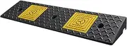 Kerb Ramp 2"/3"/4" Threshold Ramp Driveway, Wheelchair Motorcycle Stroller Non-Slip Curb Ramp for Pet Car, Vehicle Loading Ramp for Sidewalk Shed Barn