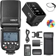 Godox V850III Flash Camera Flash with Godox X3-C Flash Trigger, 7.2V/2600mAh HSS 1/8000 2.4G 1.5s Recycle Time 450 Full Power Pops for DSLR Cameras with Standard Hot Shoes for Canon Cameras (NO TTL)
