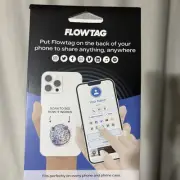 Flowtag Social Media Button with Scannable QR Code - Perfect for Brand Building