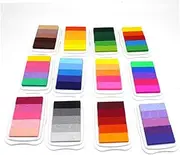 GARIOUANS 5 Color Gradient Stamp Pad Color Inkpad Versatile Craft Ink for DIY Projects Quick Dry Washable for Scrapbooking More Random Color