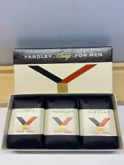 VINTAGE Set of 3 Yardley Black Label Soap 97g each bar