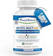 PbyN - Dr Formulated - Methyl Multi One Without Iron - Once Daily MTHFR Methylation Protect Methylated Multivitamin with ADK, CoQ10, Active Vitamin B12, Quatrefolic Methylfolate (Men and Women) - 60ct