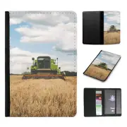 PASSPORT ITINERARY ORGANIZER|FARMERS TRACTOR WHEATFIELD JOB