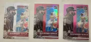 3 CARD LOT 2022 DONRUSS OPTIC #28 WITH PARALLELS FERNANDO TATIS