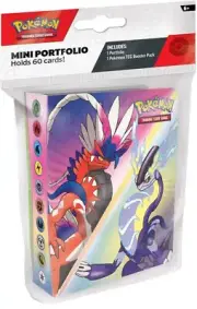 Scarlet & Violet Pokemon TCG Mini Portfolio Collector Album with 1 Booster Pack