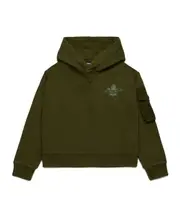Dsquared2 Kids Rubber-Logo Hoodie 14Y,12Y Green