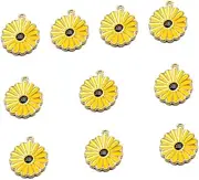 [COHEALI] Jewelry Making Pendants Sunflower Pendants Charms Trendy Jewelry Pendants for Necklaces Sunflower Jewelry Making Accessory Bracelet Kits Chic Charms Fashion Pendant Pink
