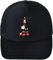 [MsLuLA] Anime Men Sports Baseball Cap Shadow The Hedgehog Hat Snapback Hat for Men Boys Girls Adjustble