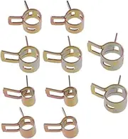Car styling 50Pcs/set Spring Clip Fastener 5 & 6 & 7 & 8 & 9mm Car Fuel Line Vacuum Water Oil Silicon Hose Tube Clamp Universal Replace