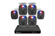 Swann Home 8 Channel 2K DVR 6 x Camera Security System with Mic and 256GB SD Card