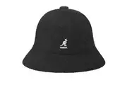 KANGOL Bermuda Casual Bucket Hat Terry Towelling Cap - Black
