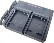 USB Dual Battery Charger for Panasonic DMW-BLE9E DMW-BLE9PP DMW-BLE9 DMW-BLG10E DMW-BLG10 DMW-BLH7E Lumix DMC-LX100 DC-TZ100 DC-TZ90 DMC-GX7 DMC-GX85 DMC-GF3 DMC-GF5 DMC-GF6 Camera