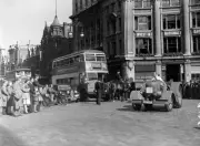 David Brown airfield tractor, London Jubilee cavalcade Motor Show 1946 Old Photo