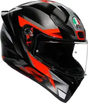 AGV K1 S Fastlap Helmet, black-grey-red, Size 2XL for Men Black Grey Red