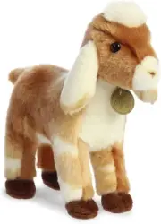 Aurora® Miyoni® Tots Nubian Goat Kid Plush Stuffed Animal Toy- Brown 11 Inches