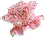 GANAZONO 1pc Harness Traction Cat Harness Pet Harnesses Grooming Stylish Harness for Small Dogs Strap Vest Kitten Accessories Walking Kitten and Cats Indoor Cat Leash and Rosy Polyester