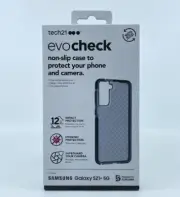 tech21 Evo Check Series Case for Samsung Galaxy S21+ (Plus) 5G - Smokey / Black