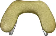 Oshhni Manicure Armrest Nail Hand Rest Multipurpose Non Slip Portable Ergonomic Accessories Comfortable PU Leather Manicure Cushion, Gold