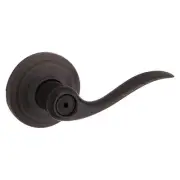Kwikset Tustin Interior Privacy Door Handle with Lock, Metal, Door Lever
