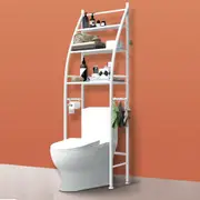 ACA White 3-Tier Over Toilet Storage Shelf Bathroom Cabinet Laundry Organizer Towel Rack
