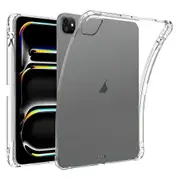 For iPad Pro 11-inch (M4) Case, Thickened Corners Shockproof Cover Pen Slot, Clear