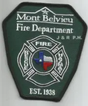 Mont Belvieu Fire - Rescue - HAZMAT, Texas (3.75" x 4.25" size) fire patch