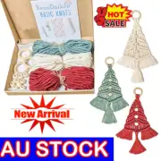Christmas Tree DIY Kit, Woven Macrame Christmas Trees DIY Kits Wall-Decor 20JQ