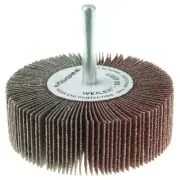 Weiler 30727 3" x 1" x 80AO Wolverine Coated Abrasive Flap Wheel, 1/4" Stem (...