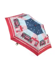 Radley London Window Shopping Dog Responsible Handbag Umbrella Automatic Red NWT