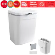 9L Hanging Trash Can with Lid Wall Mounted Cabinet Garbage Can Compost Waste Bin