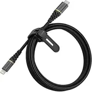 Otterbox 2m USB-C to 8Pin Cable Cord Compatible for Apple iPhone Glamour Black