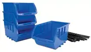 W5196 Large Stackable Storage Trays - Adjustable for 4pc Large Blue Bins Only