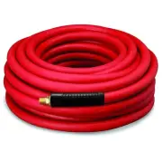 DYNAMIC POWER 3/8" x 50' Rubber Air Hose - 300 PSI - Assembly with 1/4" Male ...