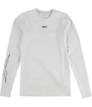 Reebok Mens United By Fitness Compression Basic T-Shirt, Grey, Medium