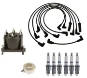 ACDelco Ignition Kit Distributor Rotor Cap Wire & Spark Plugs For GMC S15 Jimmy
