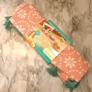 The Pioneer Woman Daisy Geo Table Runner 14" W × 90" L Peach/Teal/White