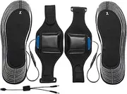 [Generic] Electric Heated Insoles, Thermal Shoe Inserts, USB Charging Insoles, Breathable Heated Insoles, Heated Insoles Battery, Cuttable Shoe Inserts, Soft Mesh Insoles, Lithium Battery Insoles