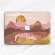 Abstract Aesthetic Mountains Pink Gold Hard Case For Macbook Air 13 Pro 16 13 15