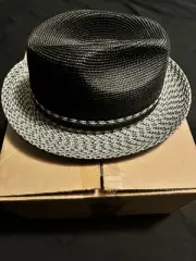 NWT Bailey Straw hat XL Black/Grey