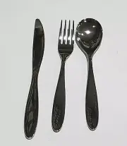 12 Piece Cutler Alessi for Delta Airlines set Of 4 forks, 4 spoons, an 4 knives