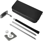 Golf Putting Set with Putter 2 Balls Putting Cup for Travel Indoor Putting Practice Portable Putter Kit Fits for Right Handed Aluminum Alloy 89cm