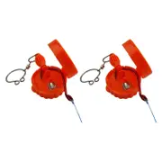 2pc Hookeze Fishing Knot Tying Tool/Quick Knotting Line Standard - Orange