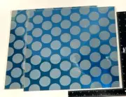 Recollections 12x12 Foil Paper Blue & silver glitter Polka Dot 220533