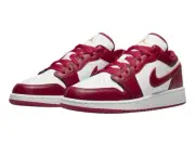 Nike Air Jordan 1 Low Grade School 'Cardinal Red' - US 7Y/US 8.5W