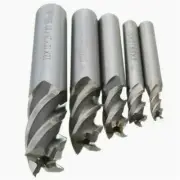 Durable End Mill End Milling Cutter 5 Pcs/set CNC Carbide Drill High Speed Steel